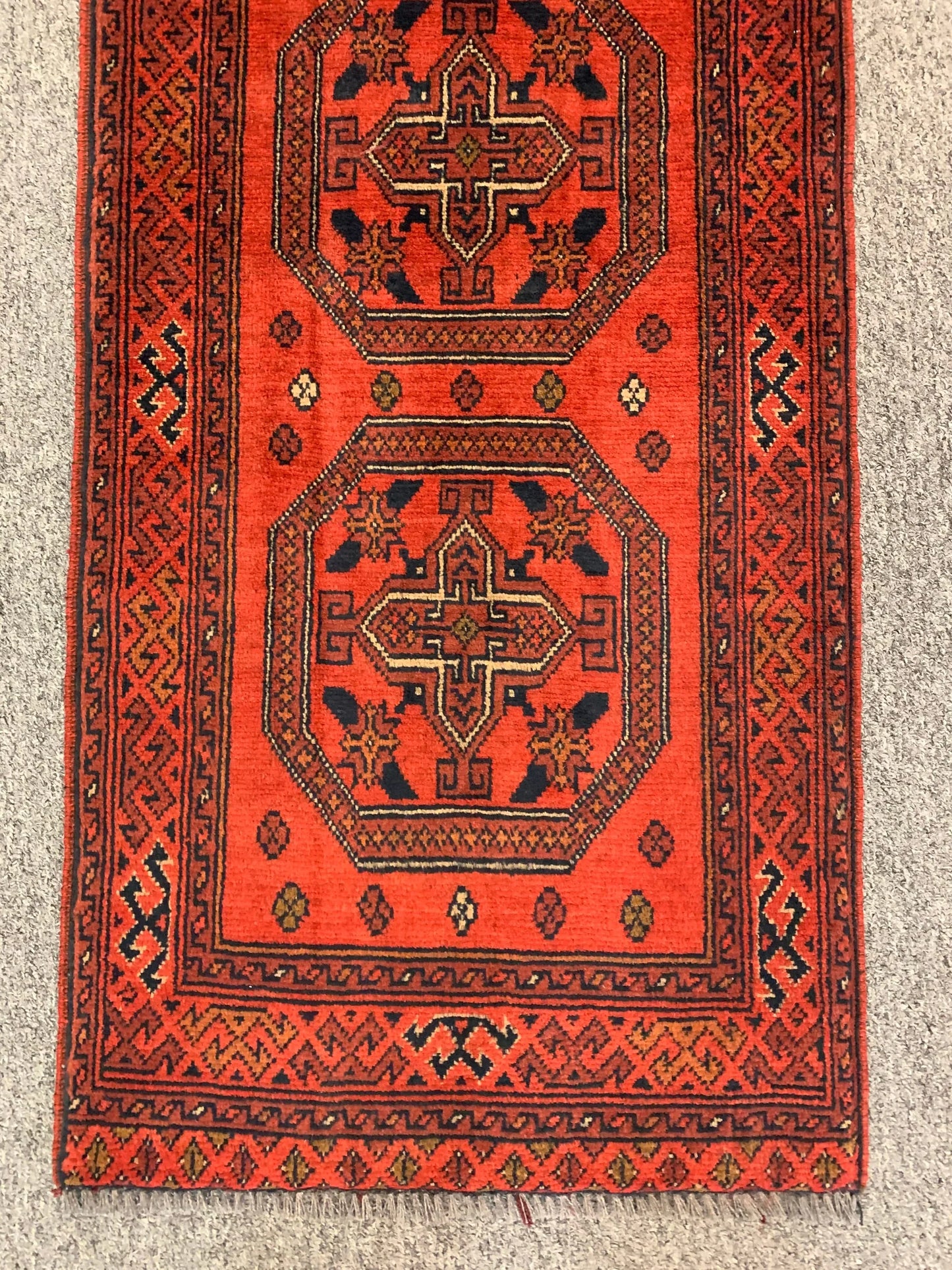 Runner 2X5 Khal Mohammadi Handmade Wool Rug # 12281