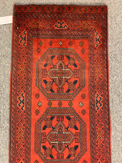 Runner 2X5 Khal Mohammadi Handmade Wool Rug # 12281