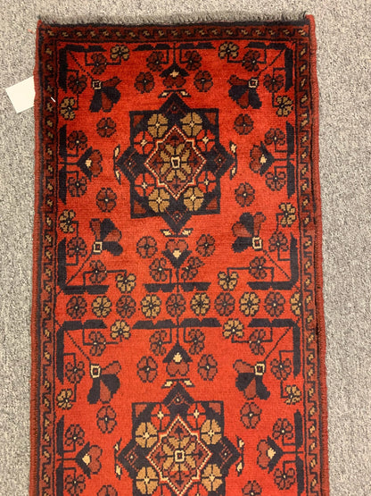 Khal Mohammadi 2X5 Handmade Wool Runner Rug # 12272