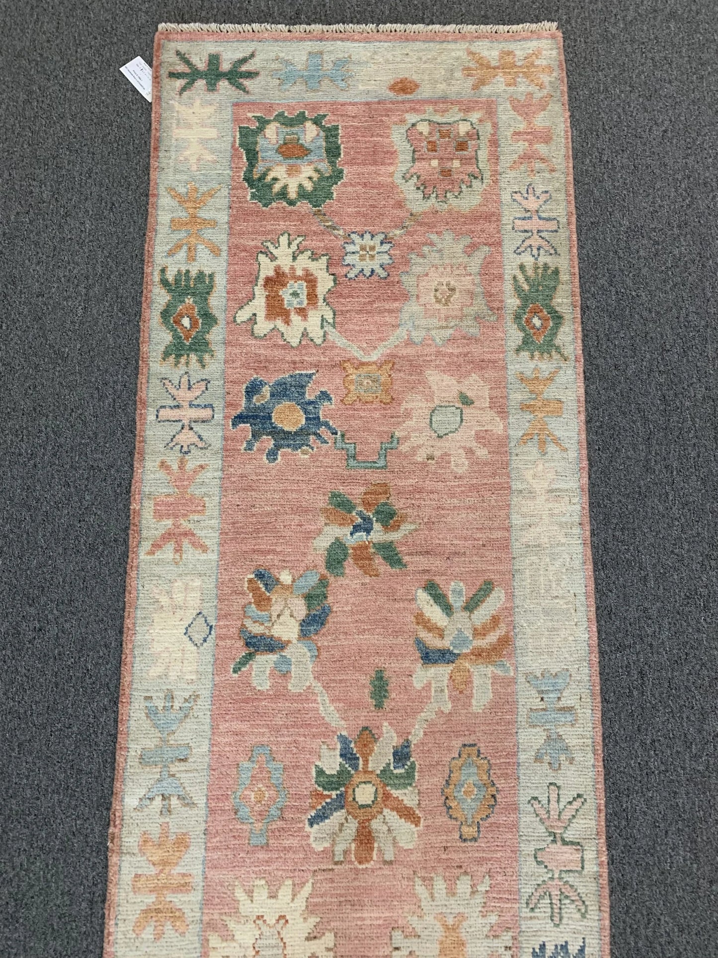 Oushak 2' 6"X9' Handmade Wool Runner Rug # 12242