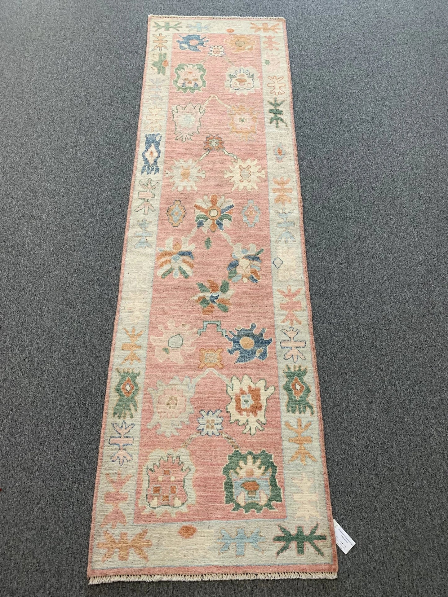 Oushak 2' 6"X9' Handmade Wool Runner Rug # 12242