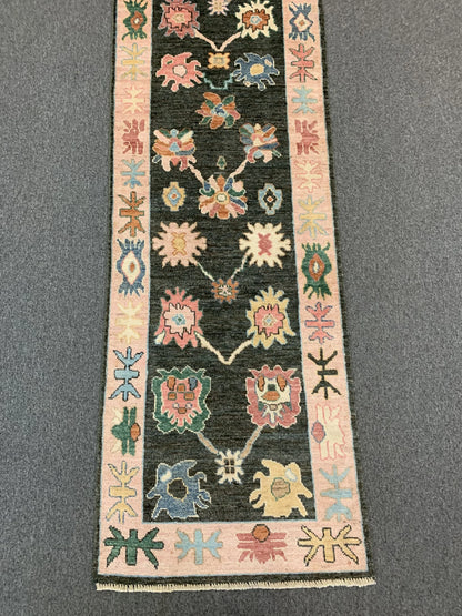 Oushak 2' 8"X19' Handmade Wool Runner Rug # 12237