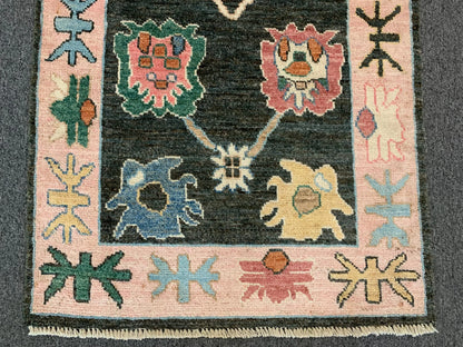 Oushak 2' 8"X19' Handmade Wool Runner Rug # 12237