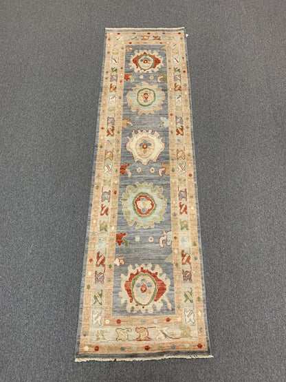 Oushak 2' 9"X10' Handmade Wool Runner Rug # 12240