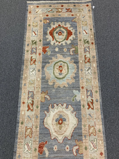 Oushak 2' 9"X10' Handmade Wool Runner Rug # 12240