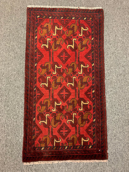 2 X 3 Khall Tribal Handmade Wool Rug # 12382