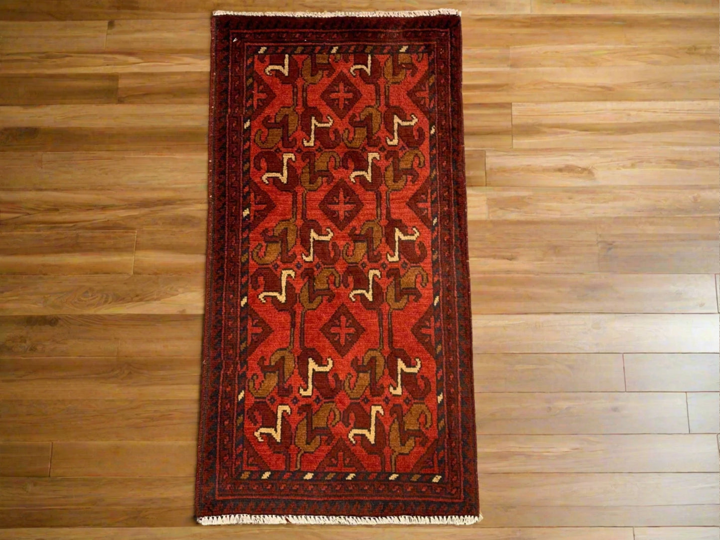 2 X 3 Khall Tribal Handmade Wool Rug # 12382