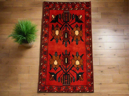 2 X 4 Khall Tribal Handmade Wool Rug # 12307