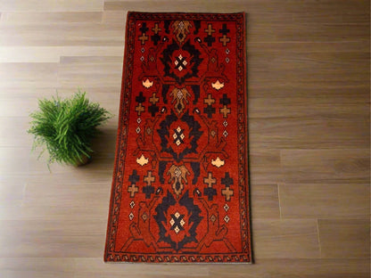 2 X 4 Khall Tribal Handmade Wool Rug # 12328