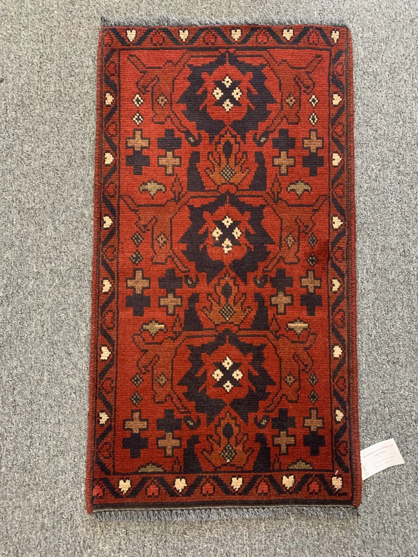 2 X 3 Khall Tribal Handmade Wool Rug # 12395