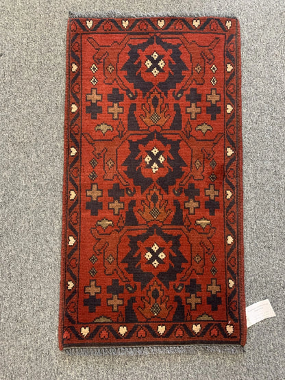 2 X 3 Khall Tribal Handmade Wool Rug # 12395