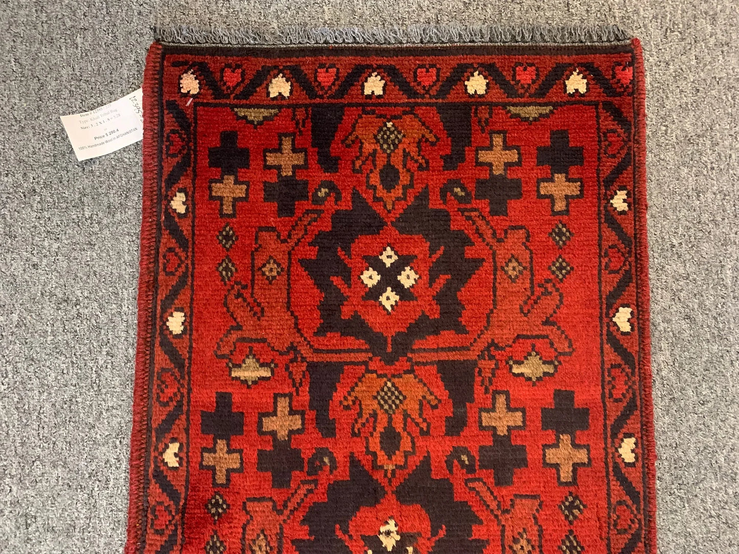 2 X 3 Khall Tribal Handmade Wool Rug # 12395