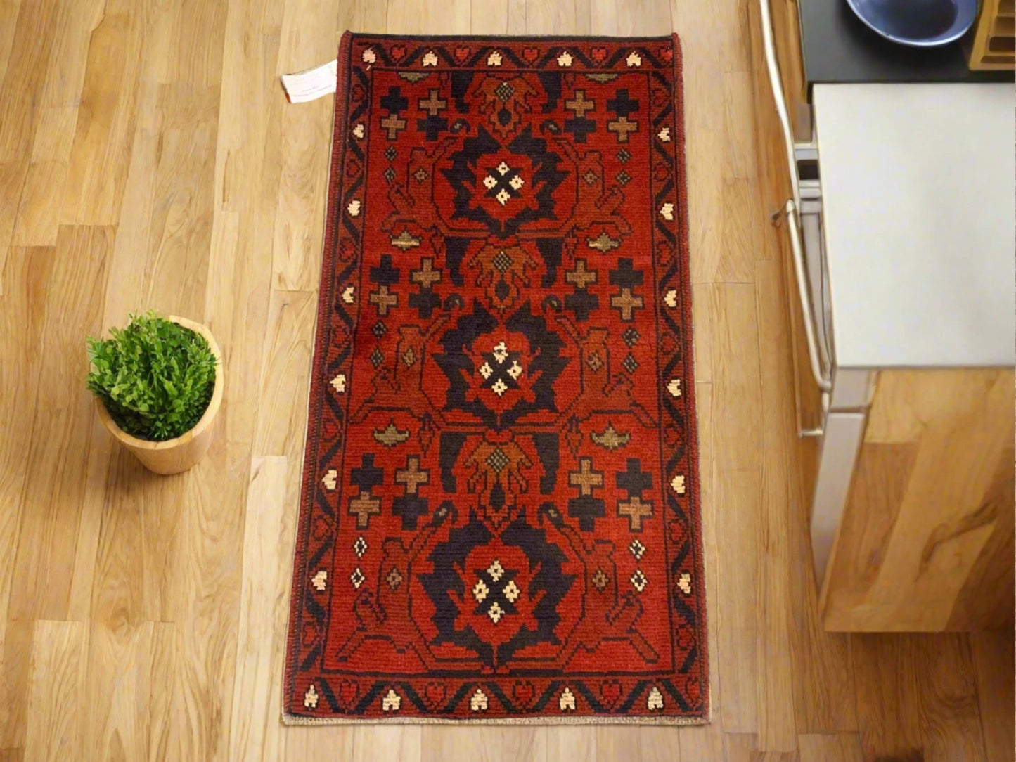 2 X 3 Khall Tribal Handmade Wool Rug # 12395