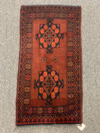 2 X 3 Khall Tribal Handmade Wool Rug # 12306