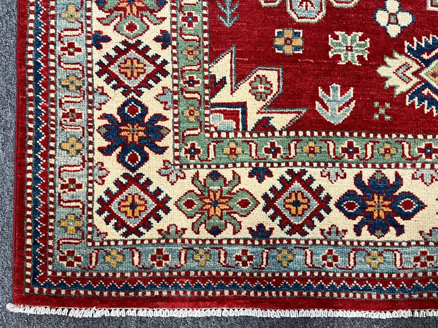 Kazak Rug 5X7 Kazak Handmade Wool # 12507