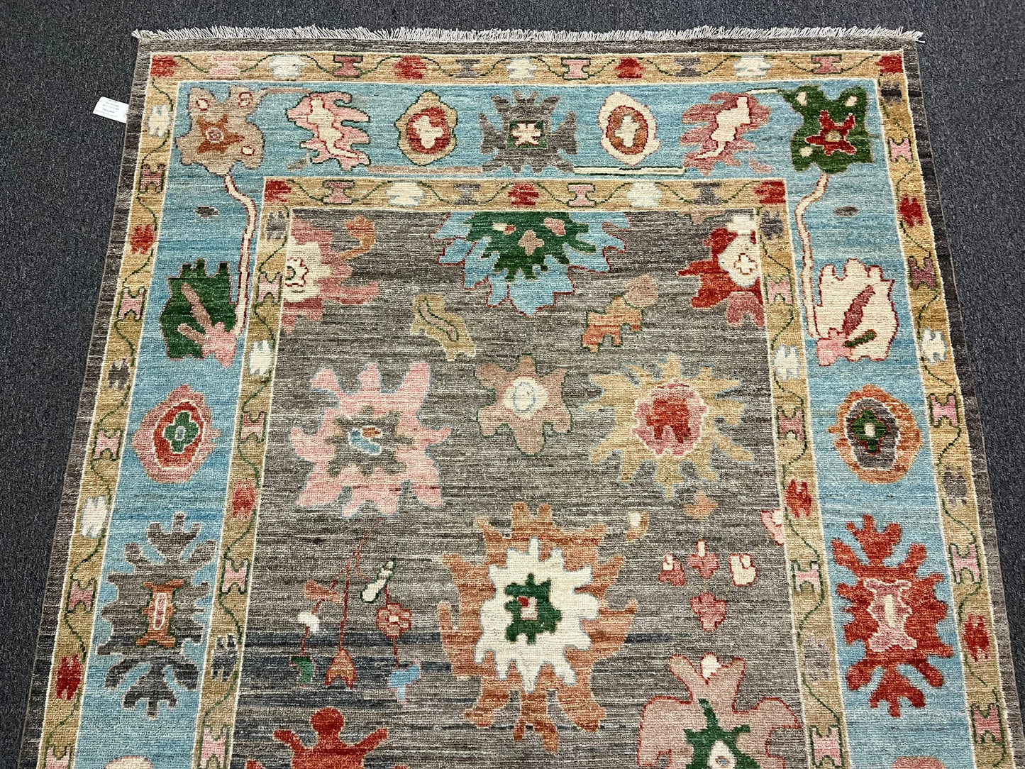 6X9 Oushak Turkish style Handmade Wool Rug # 11901