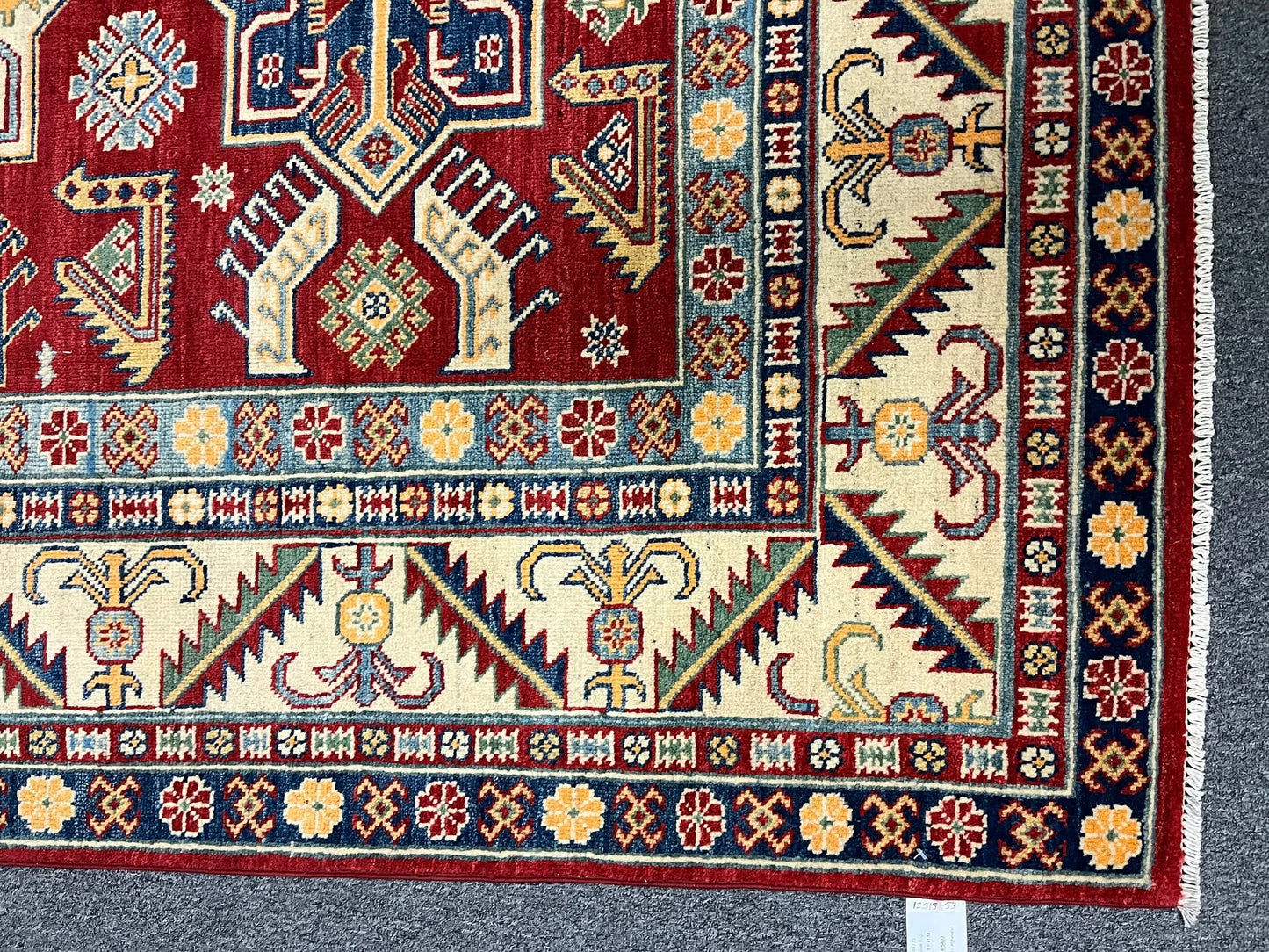 Kazak Red 6X8 Handmade Wool Rug # 12515