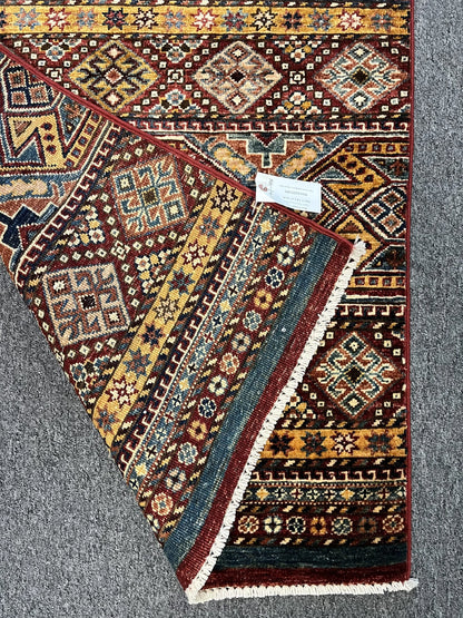 Runner Multicolor Khorjin 2' 9"X10' Handmade Wool Rug # 12907