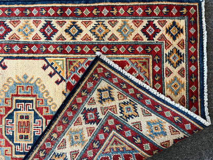 Kazak Multicolor 3X4 Handmade Wool Rug # 12580