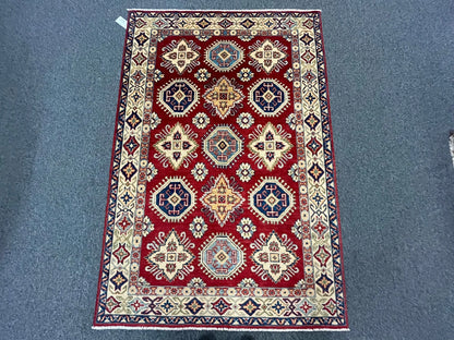 4X6 Kazak Handmade Wool Rug # 12526