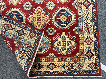 4X6 Kazak Handmade Wool Rug # 12526