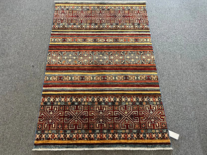 4X6 Khorjin Rug Handmade Wool # 12880