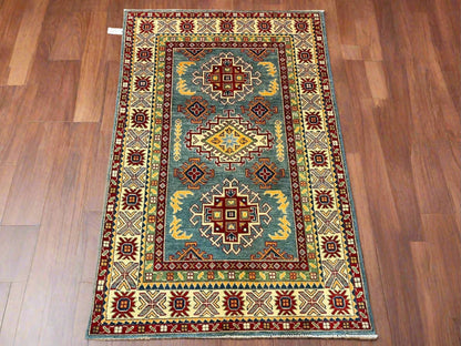 4′ X 6′ Kazak Handmade Wool Rug # 12521