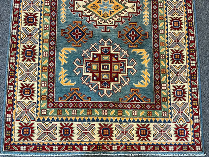 4′ X 6′ Kazak Handmade Wool Rug # 12521