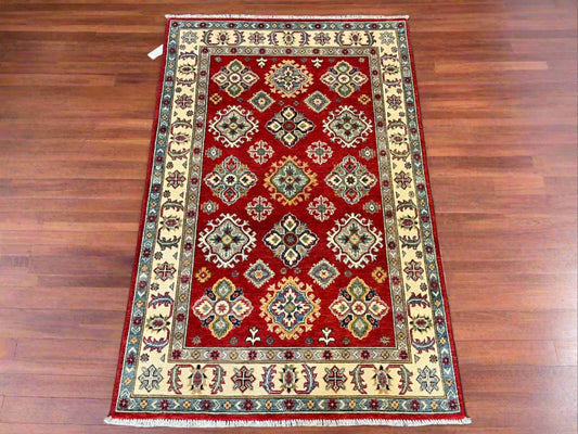 4′ X 6′ Kazak Handmade Wool Rug # 12664