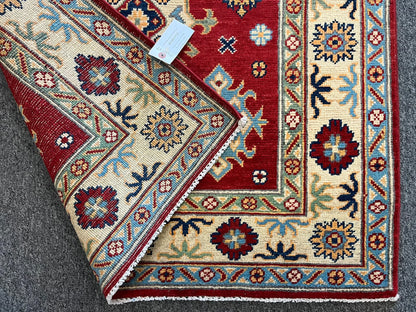 Kazak 3X5 Red Handmade Wool Rug # 12549