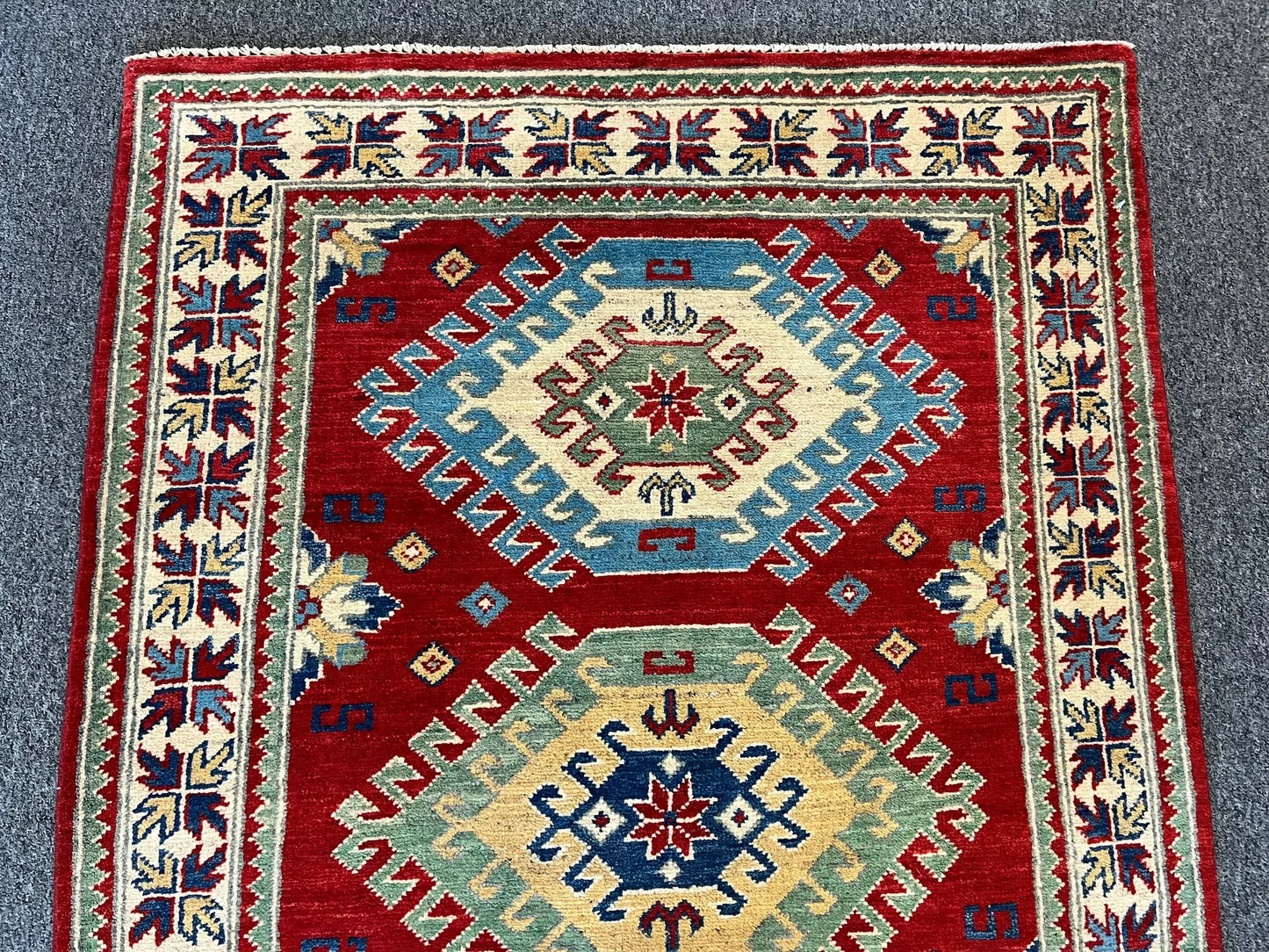 Kazak 3X5 Handmade Wool Rug # 12555