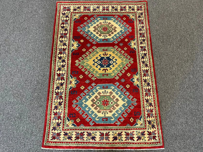 Kazak 3X5 Handmade Wool Rug # 12555