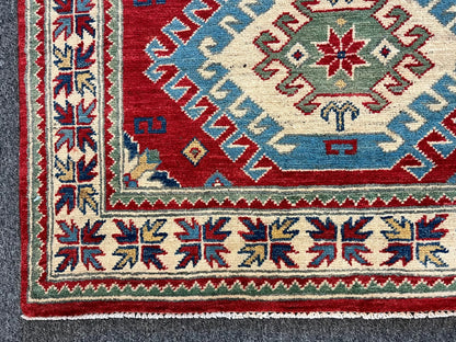 Kazak 3X5 Handmade Wool Rug # 12555