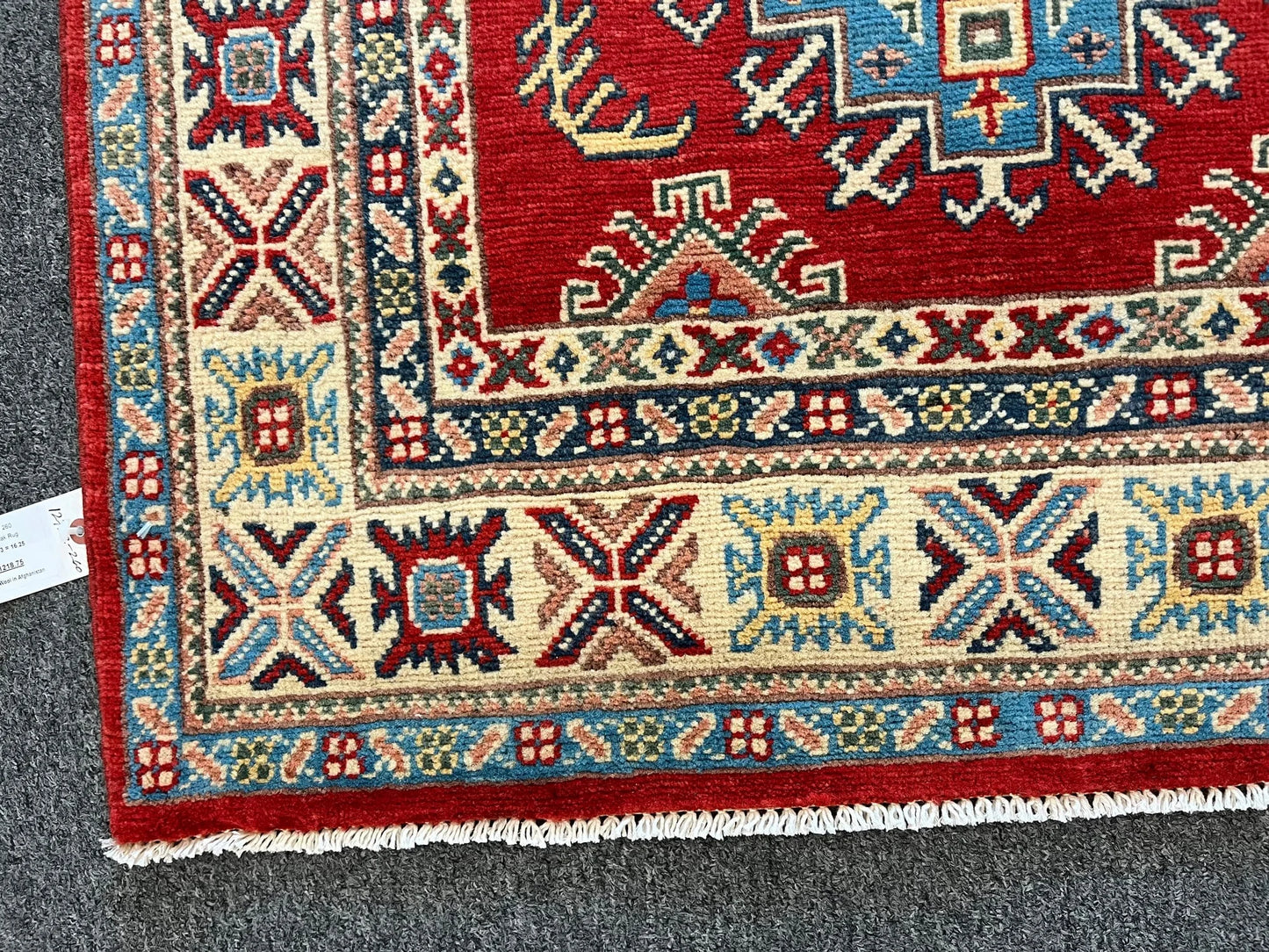 Kazak Red 3X5 Handmade Wool Rug # 12722