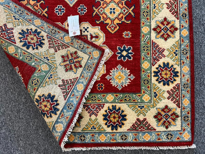 Kazak Red 3X5 Handmade Wool Rug # 12702