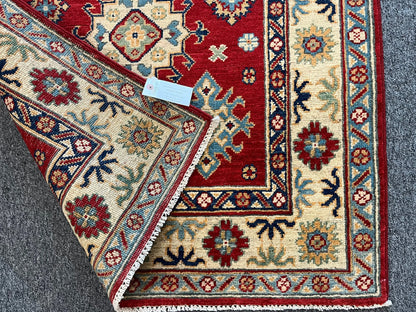 Kazak Red 3X5 Handmade Wool Rug # 12547