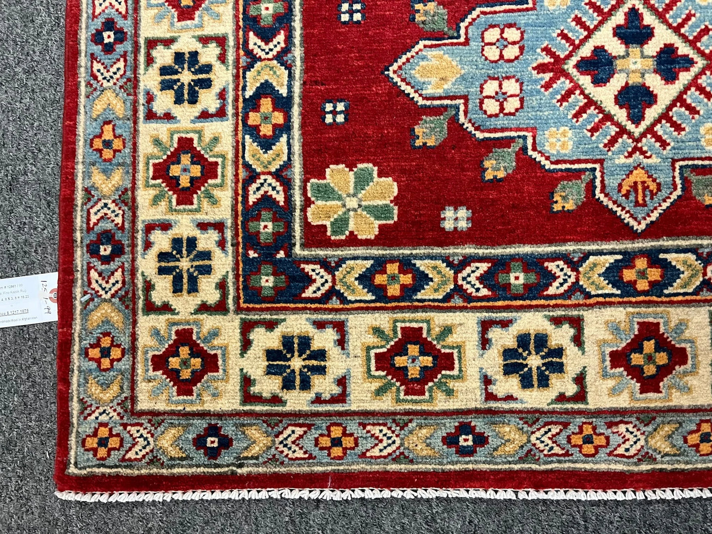 Kazak Red 3X5 Handmade Wool Rug # 12561