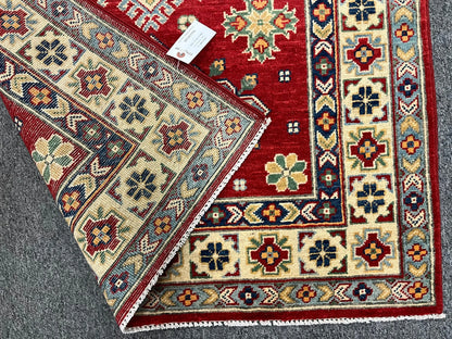 Kazak Red 3X5 Handmade Wool Rug # 12561