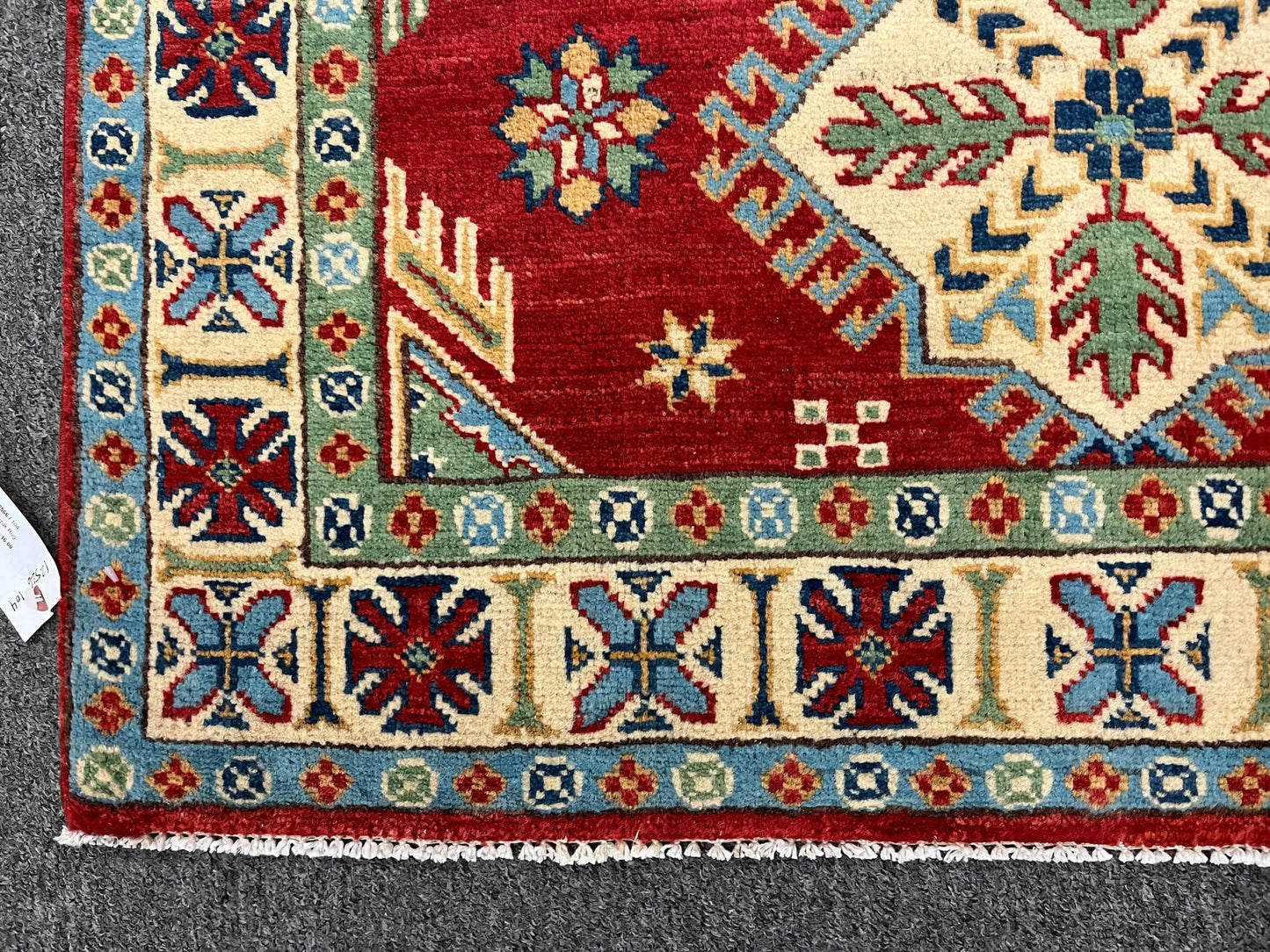 Kazak Red 3X5 Handmade Wool Rug # 12566