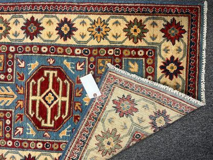 Kazak 2' 7"X10 Handmade Wool Runner Rug # 12488