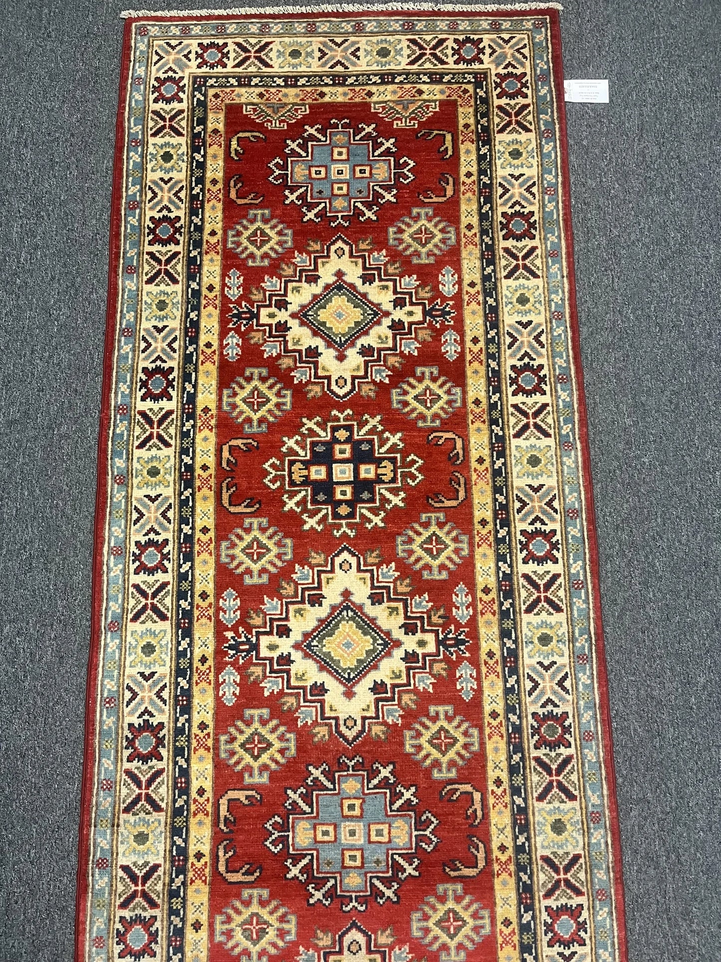 Kazak 2' 9"X10 Handmade Wool Runner Rug # 12504