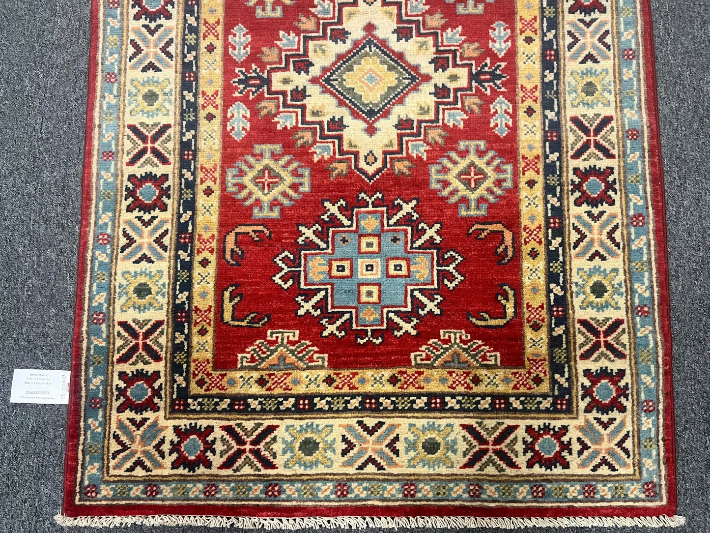 Kazak 2' 9"X10 Handmade Wool Runner Rug # 12504