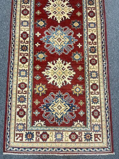 Kazak 2' 9"X10 Handmade Wool Runner Rug # 12491