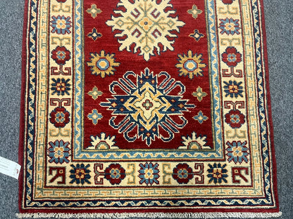 Kazak 2' 9"X10 Handmade Wool Runner Rug # 12491