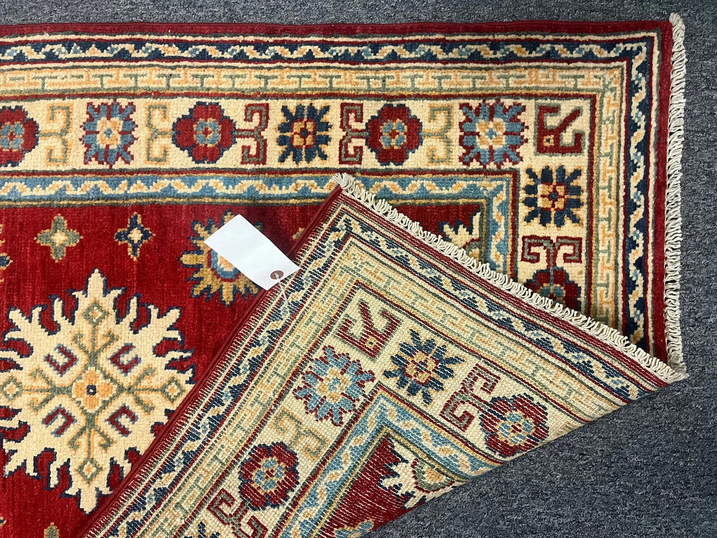 Kazak 2' 9"X10 Handmade Wool Runner Rug # 12491