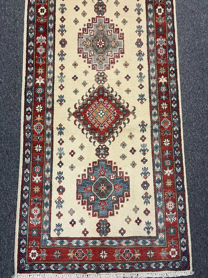 Kazak 2' 8"X10 Handmade Wool Runner Rug # 12660