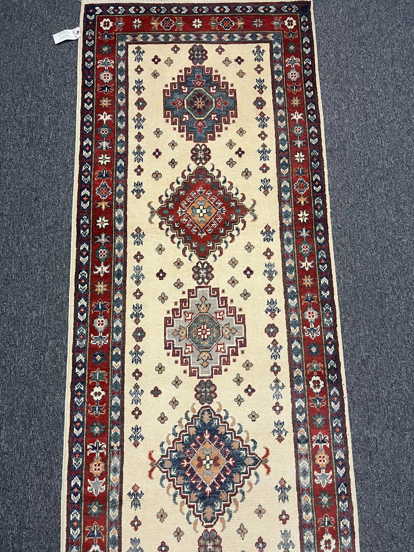 Kazak 2' 8"X10 Handmade Wool Runner Rug # 12660