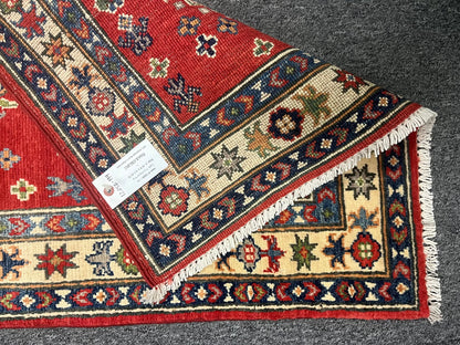 Kazak 2' 5"X10 Handmade Wool Runner Rug # 12656