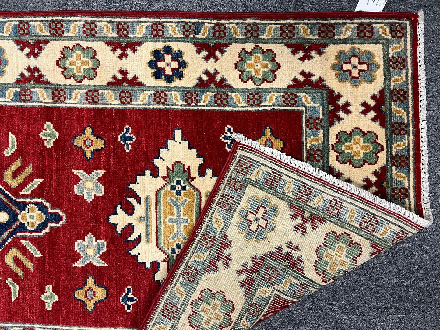 Kazak 2' 7"X10 Handmade Wool Runner Rug # 12494