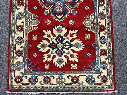 Kazak 2' 7"X10 Handmade Wool Runner Rug # 12496